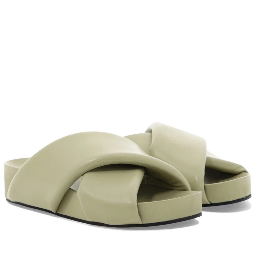 Jil Sander Padded Leather Sandal